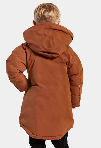 Купить куртка детская зимняя didriksons bongo kids parka, медно-коричневый,  503821, цена в интернет магазине Навелосипеде.рф